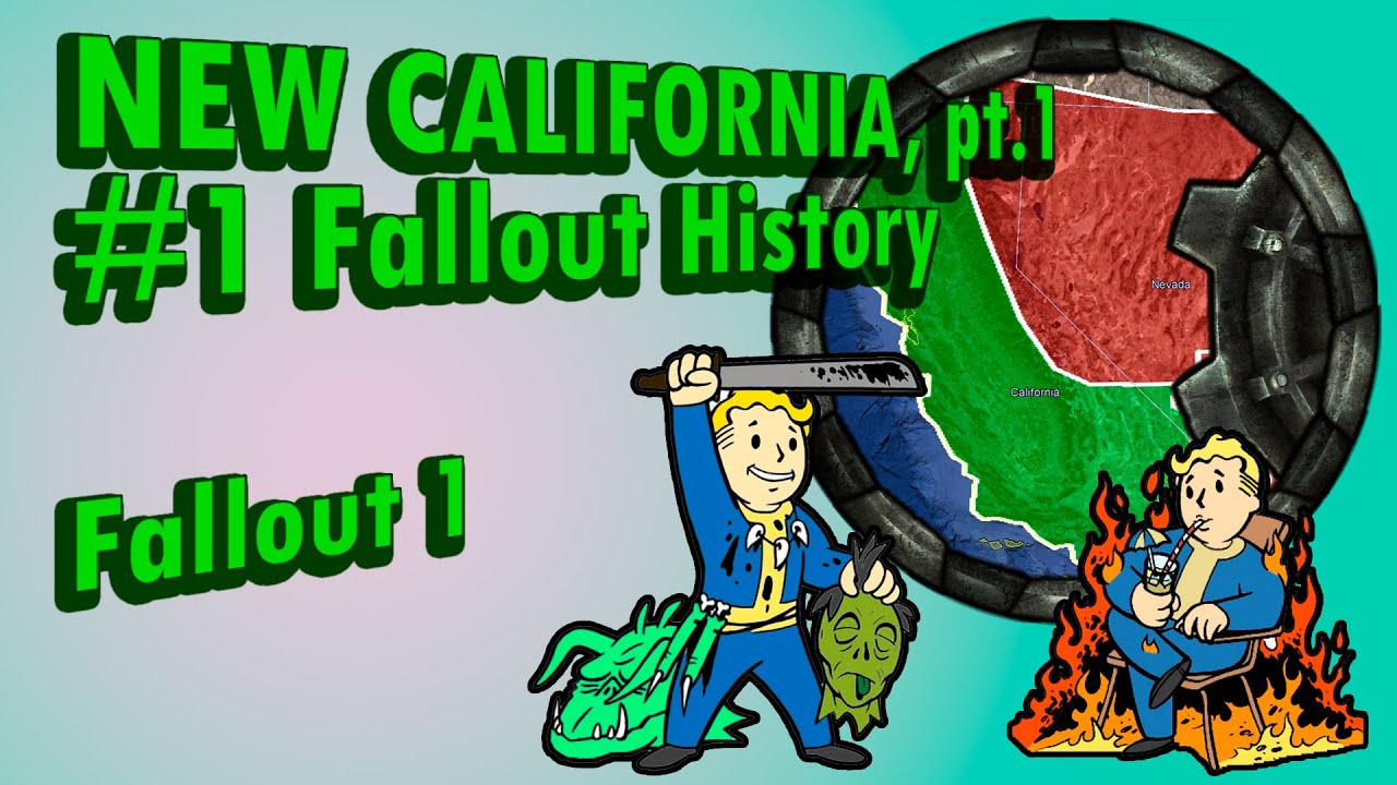 #1 Mapped History of Fallout  // Lore of FALLOUT 1 // New California Wasteland 2077-2162