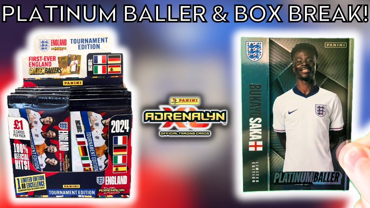 OPENING AN EXCLUSIVE PLATINUM BALLER CARD! | PANINI ADRENALYN XL ENGLAND 2024 |  50 PACK BOX BREAK