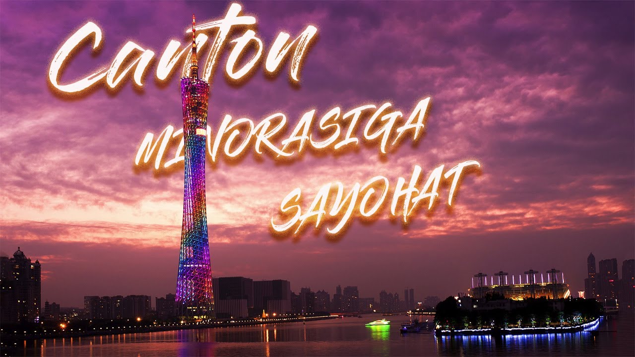Guangzhou Ramzi  Canton Tower. Eng Yuqoridan Shahar Manzarasi.
