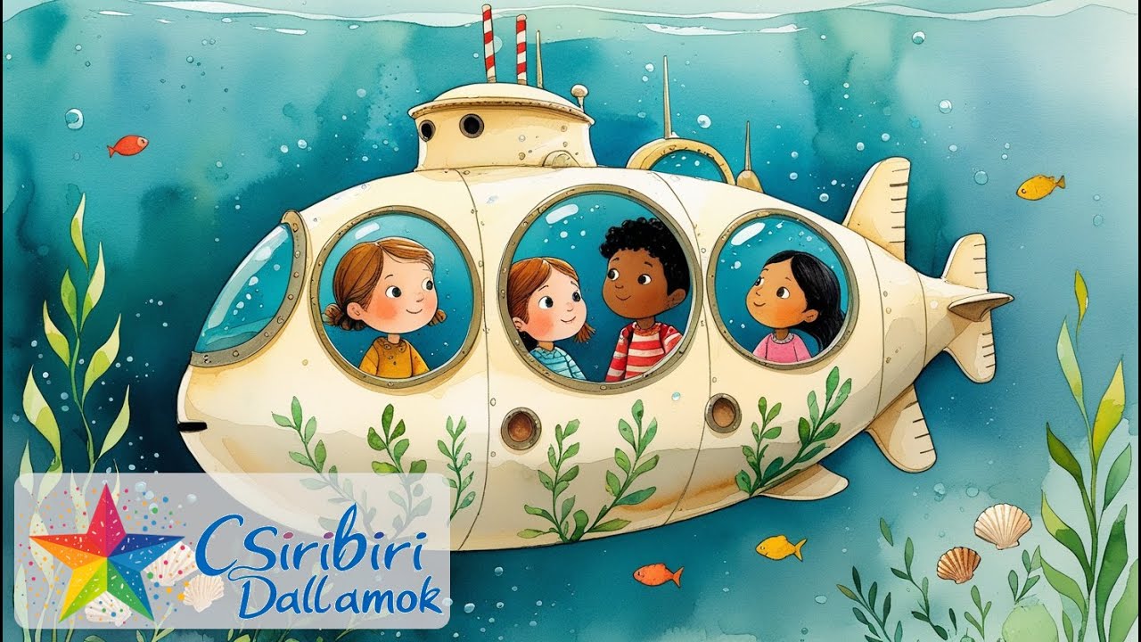 Tengeralattj&aacute;r&oacute; dal | Magyar gyerekdal a tengeralattj&aacute;r&oacute;r&oacute;l 🐙🐠 🐟 🐡 🐋🦀