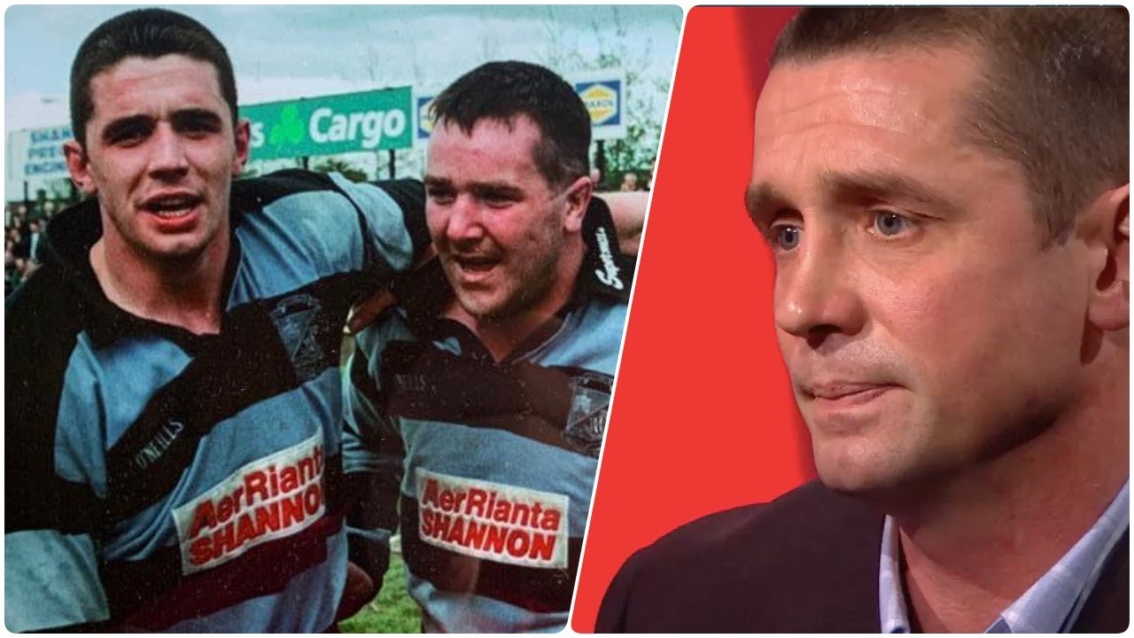 Poignant moment between Alan Quinlan and Joe Molloy discussing Anthony Foley