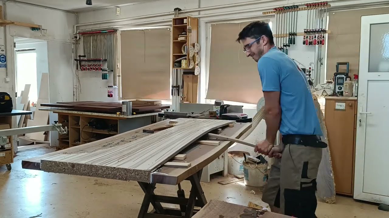 Kis műhelyben nagy Epoxy asztalt készítek! Epodex - kontaktcsiszolás - felületkezelés :)