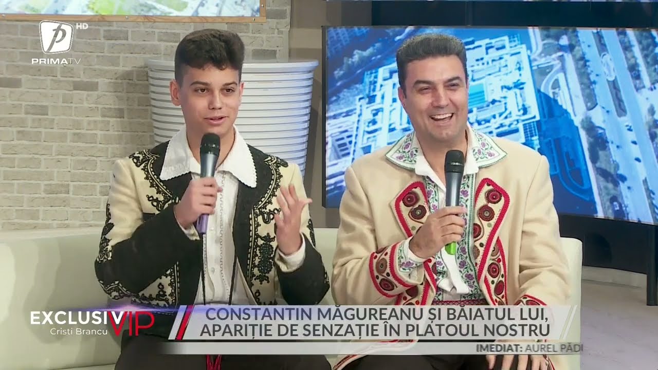 CONSTANTIN ȘI ANTONIO MĂGUREANU, APARIȚIE ÎN PREMIERĂ LA TV. BĂIATUL ÎI CALCĂ PE URME