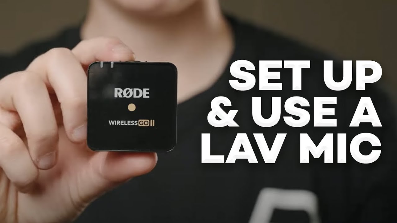 How To Setup & Use A Lavalier Microphone for Filmmaking // Rode Wireless Go