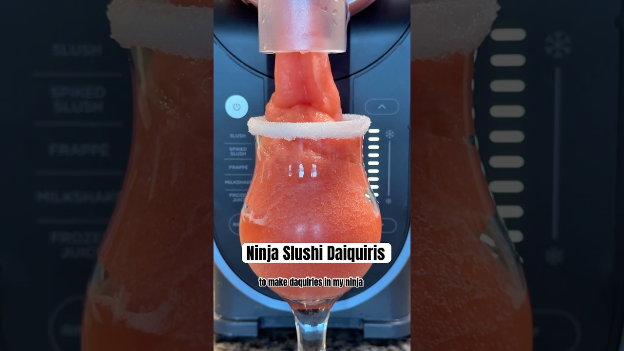 Ninja Slushi Daiquiris are my latest obsession. You can make any flavor! #ninjaslushi #daiquiris