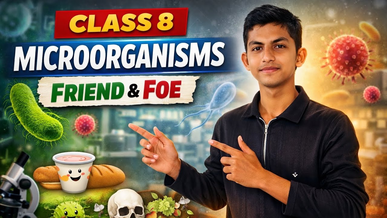 Microorganisms Friend and Foe Class 8 | Full Chapter One Shot 🔥