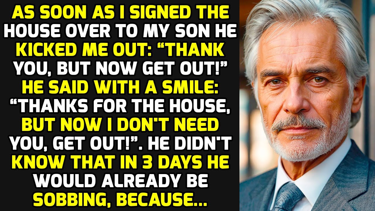 As Soon As I Signed The House Over To My Son He Kicked Me Out: “Thank You, But Now Get Out!” STORIES
