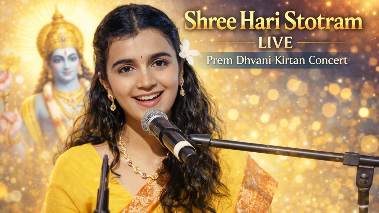 Shri Hari Stotram Live in Prem Dhwani Vrindavan | Zendria | Agam Aggarwal