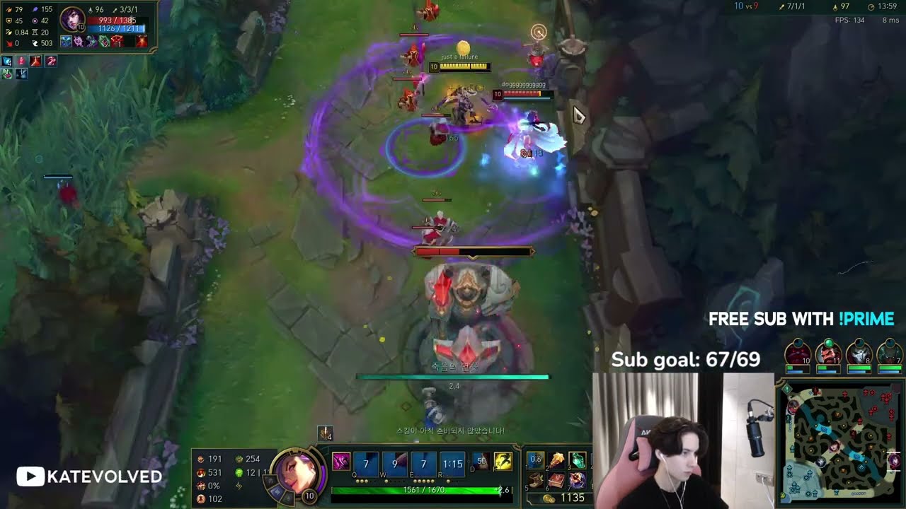 Challenger KR - Katarina vs Ahri - KatEvolved Live VOD [4/24/2022]