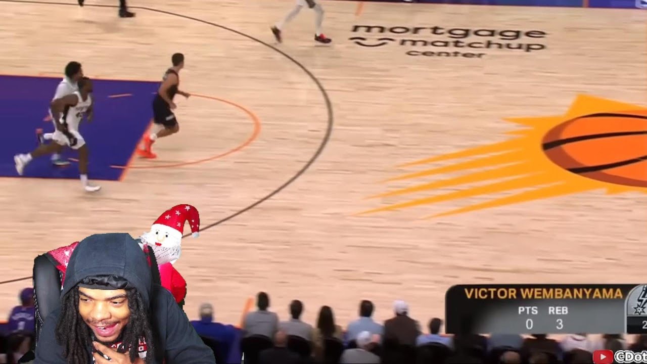 WEMBY WAS BOXED!! Suns vs Spurs NBA Highlights (reaction)