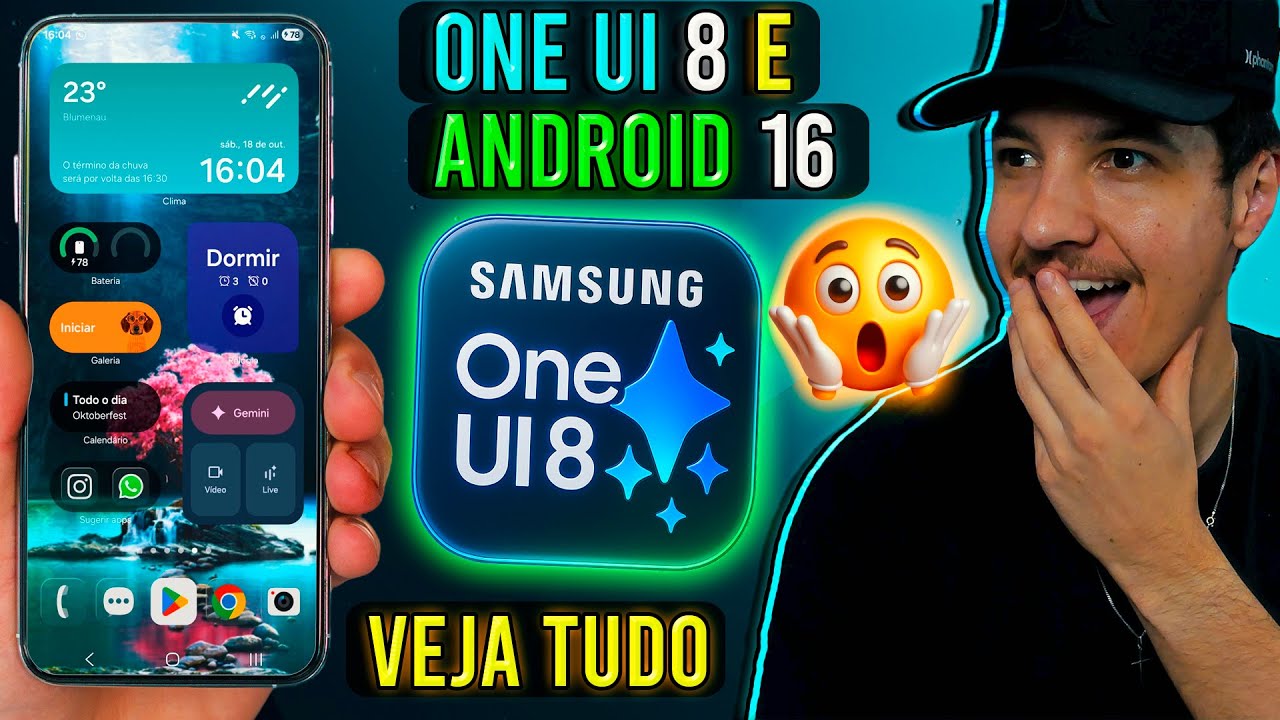 Nova ATUALIZAÇÃO ONE UI 8 e ANDROID 16 Todas as FUNÇÕES Samsung - VEJA AGORA