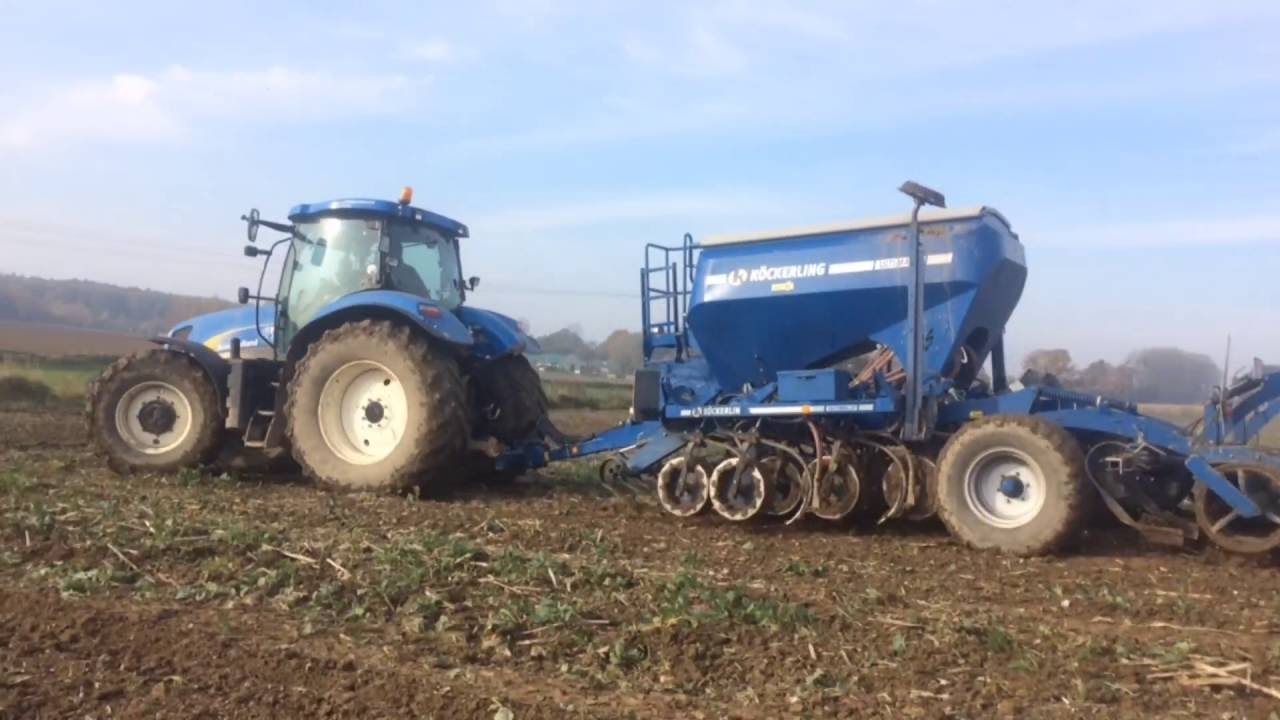 Bezorkowy siew pszenicy ozimej po rzepaku 28.10.2016