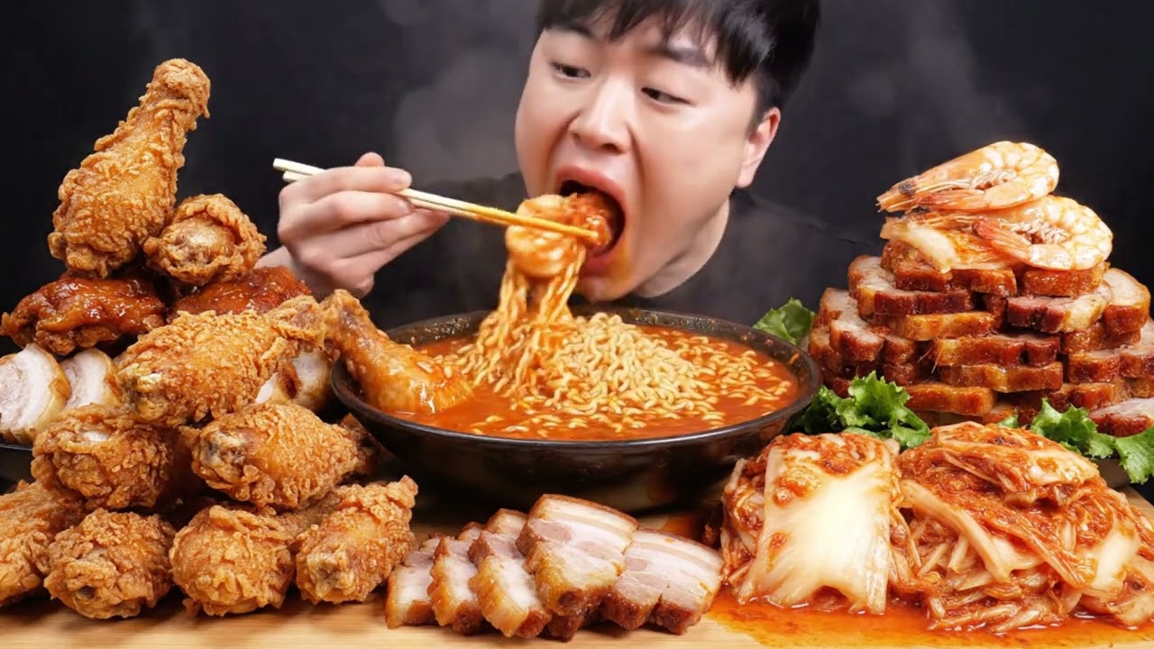 Extreme Spicy Ramen & Fried Chicken Wings 🍗🔥