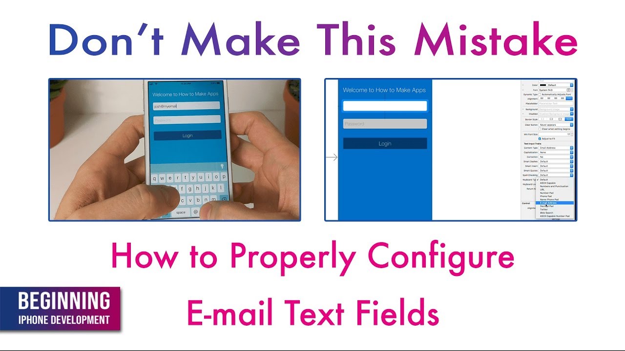 Don't Make This Mistake! - How to Properly Configure UITextFields