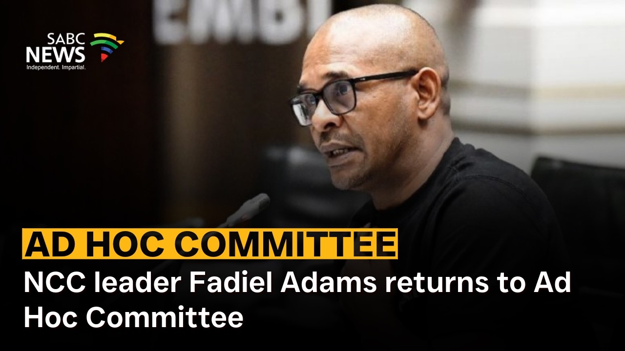 Ad Hoc Committee | NCC leader Fadiel Adams returns to Ad Hoc Committee