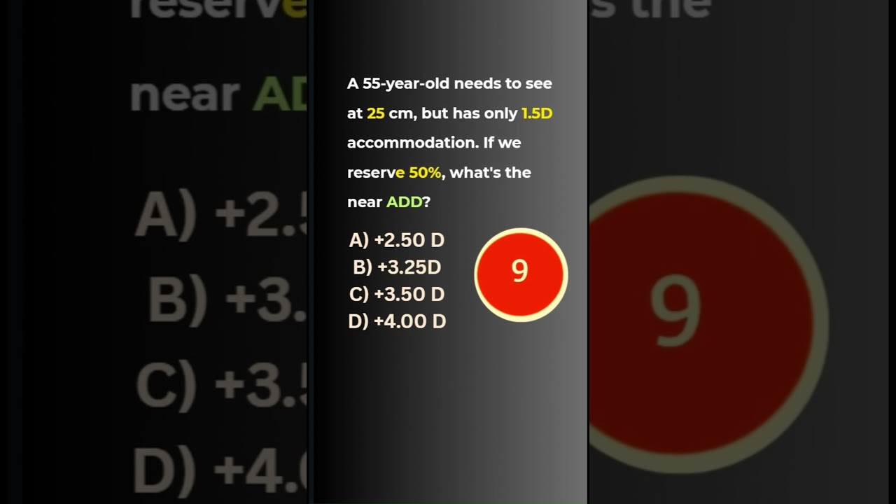 📌 90% Get This WRONG! Can You Solve This Presbyopia Question?