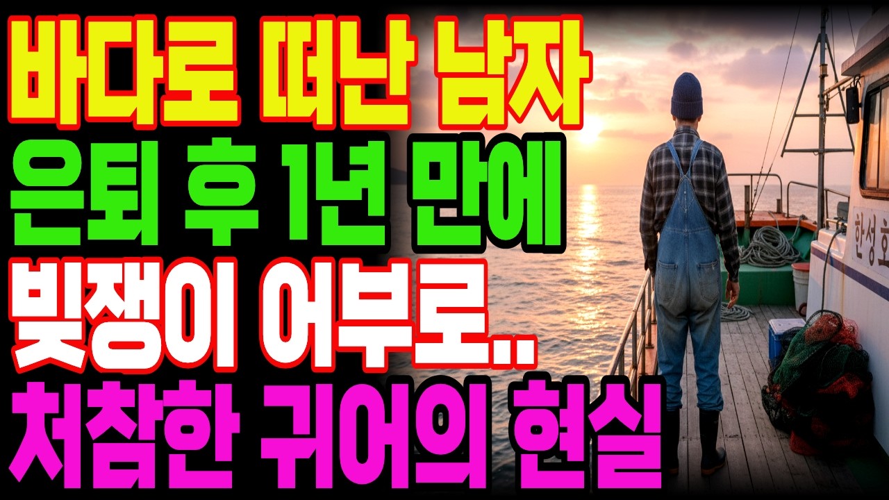 은퇴 후 꿈이었던 귀어를 선택해 바다로 떠난 50대 가장,1년 만에 빚만 늘어난 어부의 잔인한 현실!