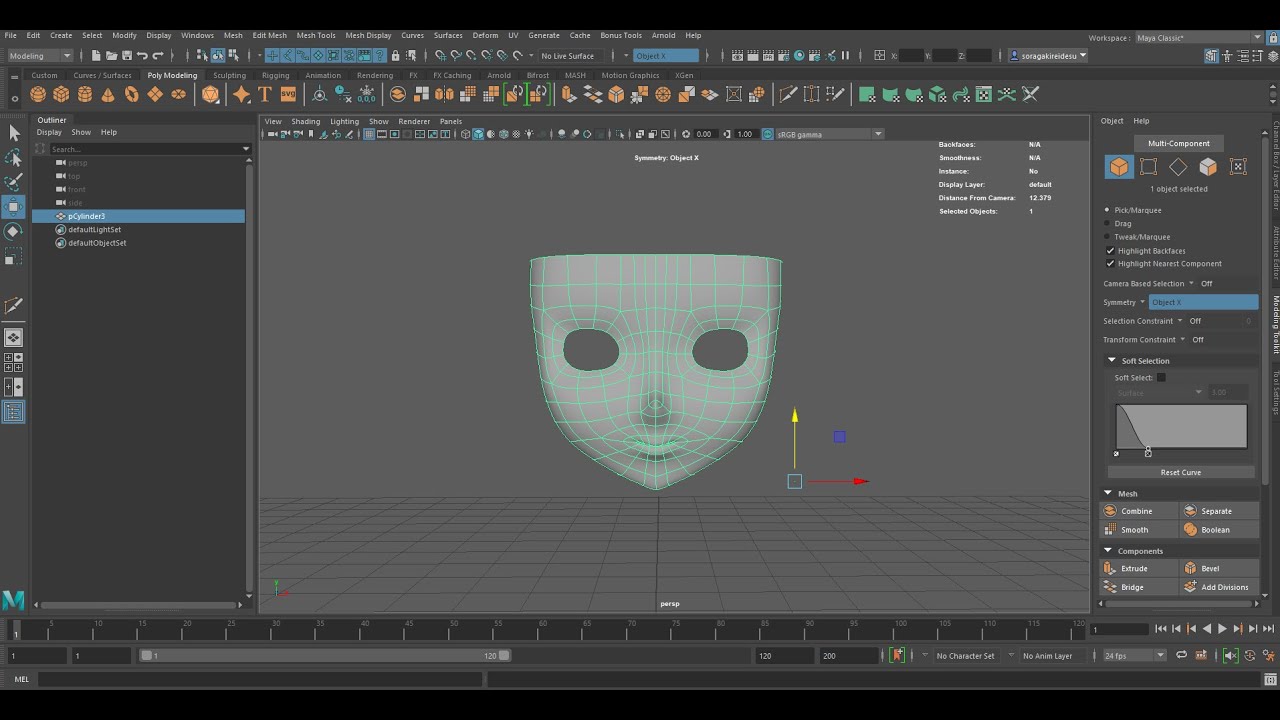 Mayaでキャラモデリング01