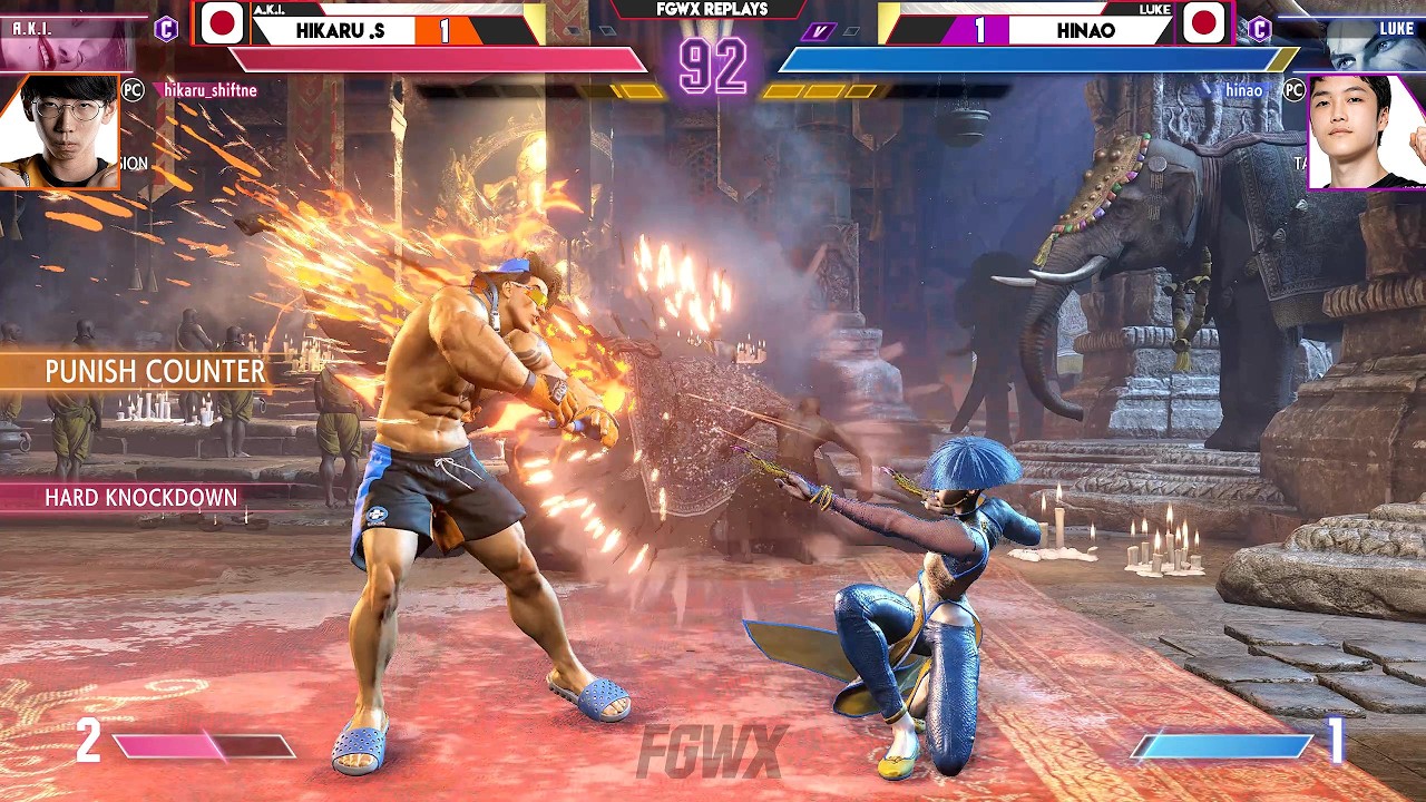 SF6 | ХИКАРУ ШИФТНЕ (АКИ) против ХИНАО (ЛЮК) &diams; Опасный силовой бьющий игрок