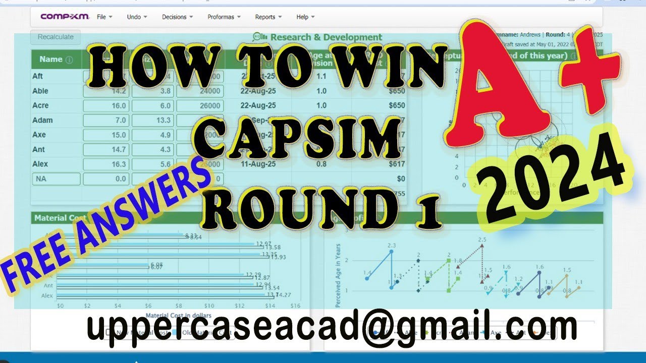 How to win CAPSIM round 1[2025]