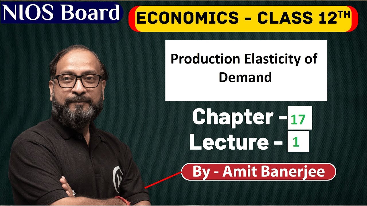 Production Function I Economics I NIOS I 12th