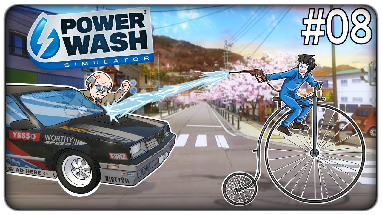 RIPULIAMO UNA VECCHIA BICI DEL 1800 E L'AUTO DA CORSA DEL NONNO PAZZ0 | Powerwash Simulator ep.08