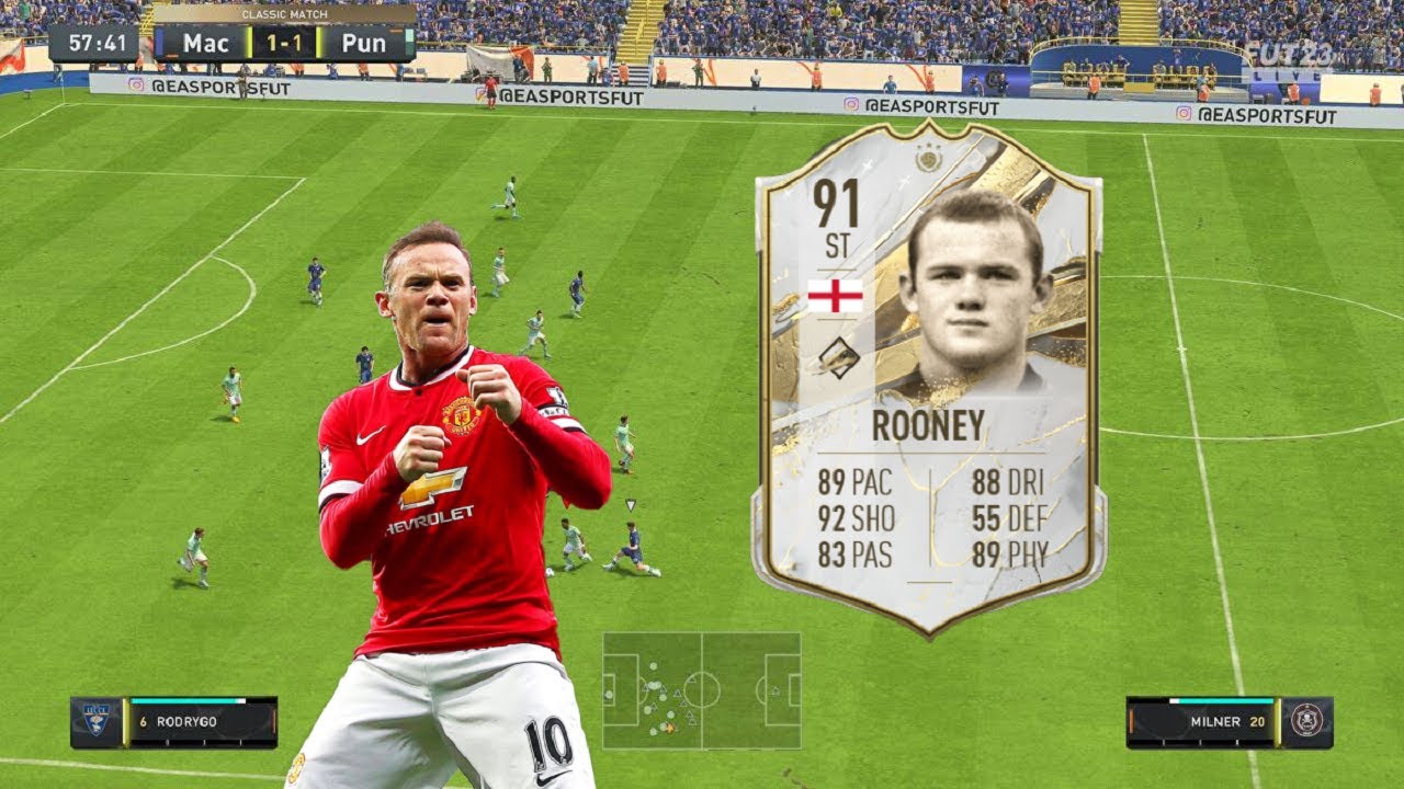 FIFA 23: 91 PRIME ICON WAYNE ROONEY REVIEW - THIS CARD IS ACTUALLY GOOD - FIFA 23 ULTIMATE TEAM