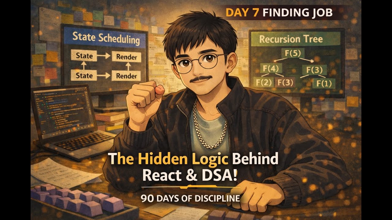 Day 7 | Learning React the Hard Way | State Scheduling & Recursion | 90 Days Discipline