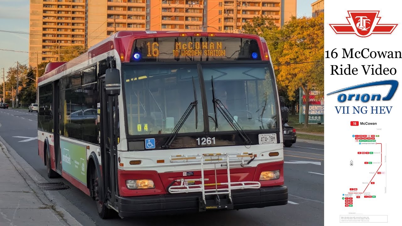 [TTC] [RAD] 16 McCowan Ride Video | Malvern 2007 Orion VII NG HEV 1261