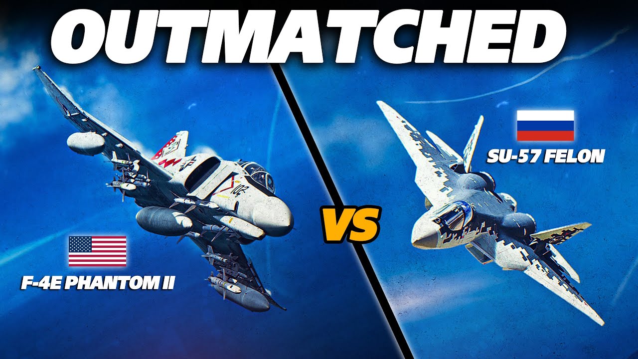 Supremely Outmatched | Su-57 Vs F-4E Phantom II | Digital Combat Simulator | DCS |