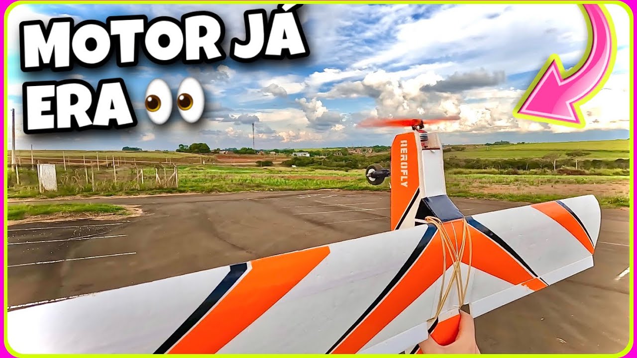 Vou colocar um motor bem mais potente no meu avião de controle remoto