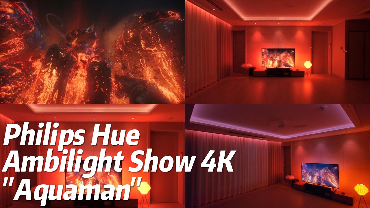 [MOVIE] Philips Hue Ambilight Show 4K / Aquaman / Hue Play Sync Box / Gradient / Play Bar