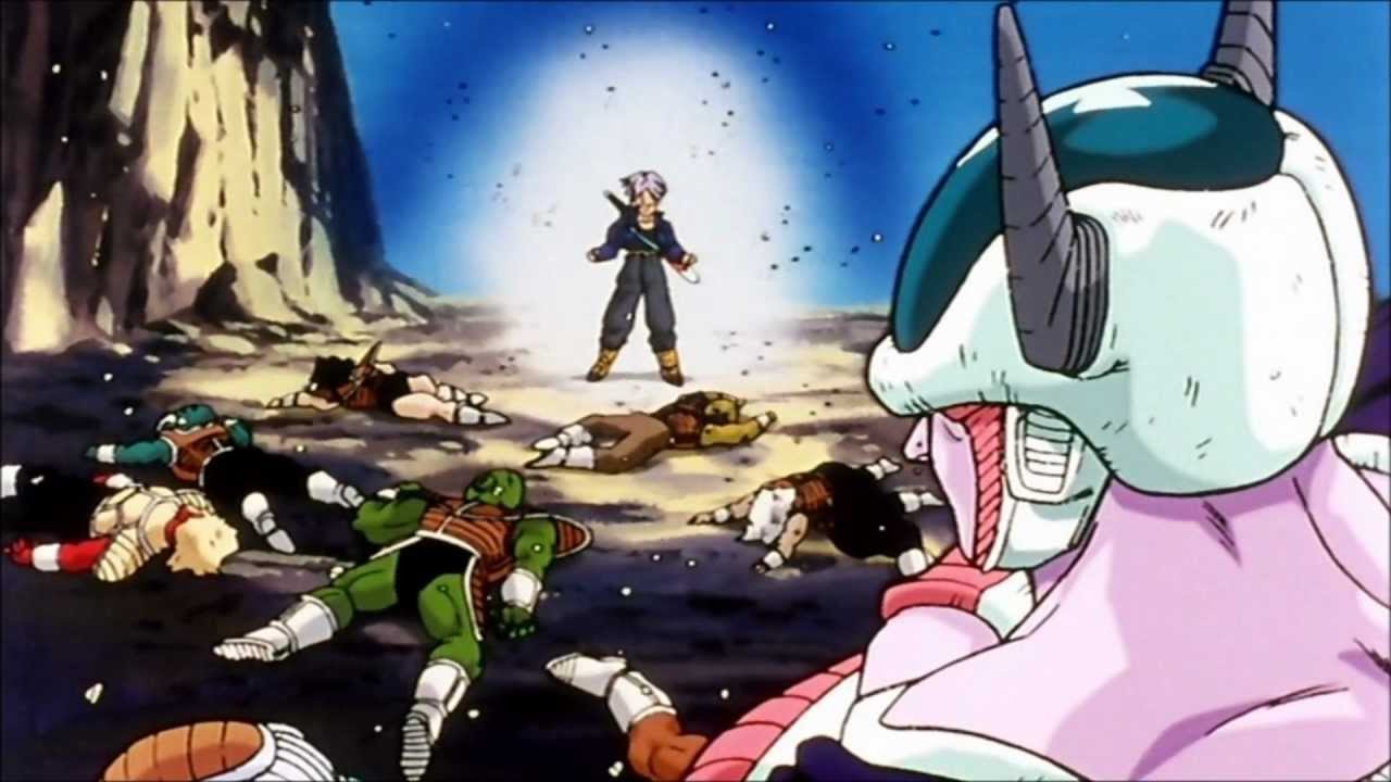 DBZ HD: Trunks goes super saiyan vs. Frieza
