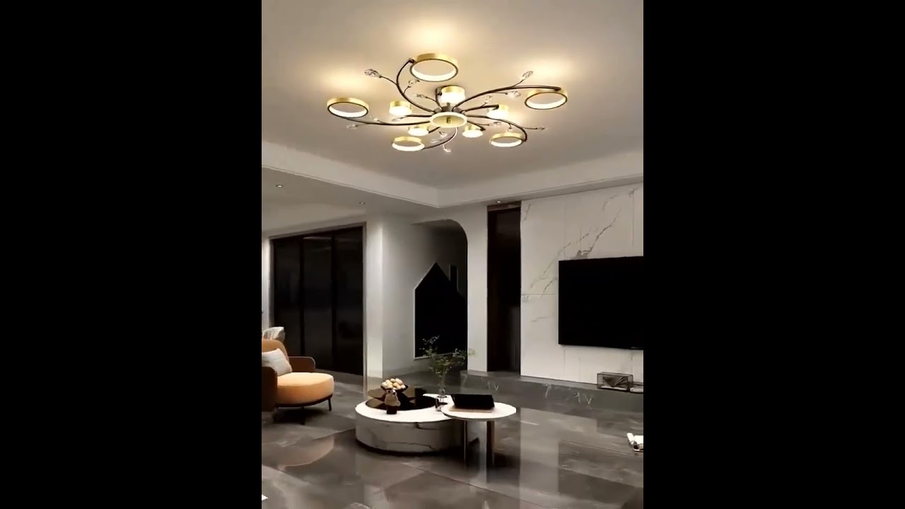 Lampu Gantung Minimalis Modern Ruang Tamu LED Chandelier