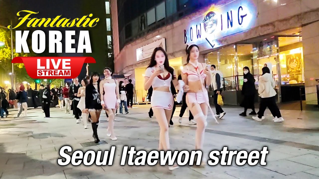 Live Korea Travel | Walking Tour Seoul NIght Street | Fantastic Itaewon Street | Seoul Walk Vlog
