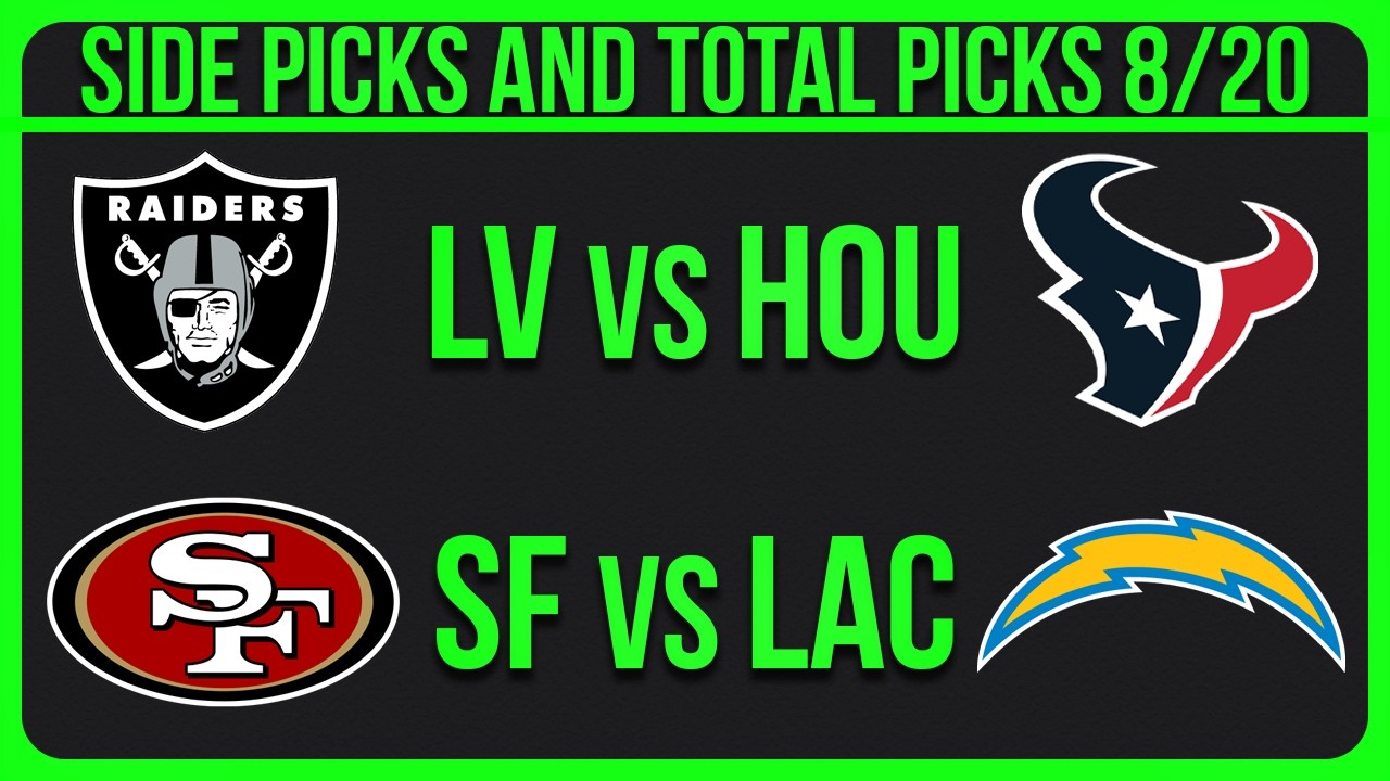 NFL Picks Today 8/20/26 NFL Preseason Week 2 Picks and Predictions