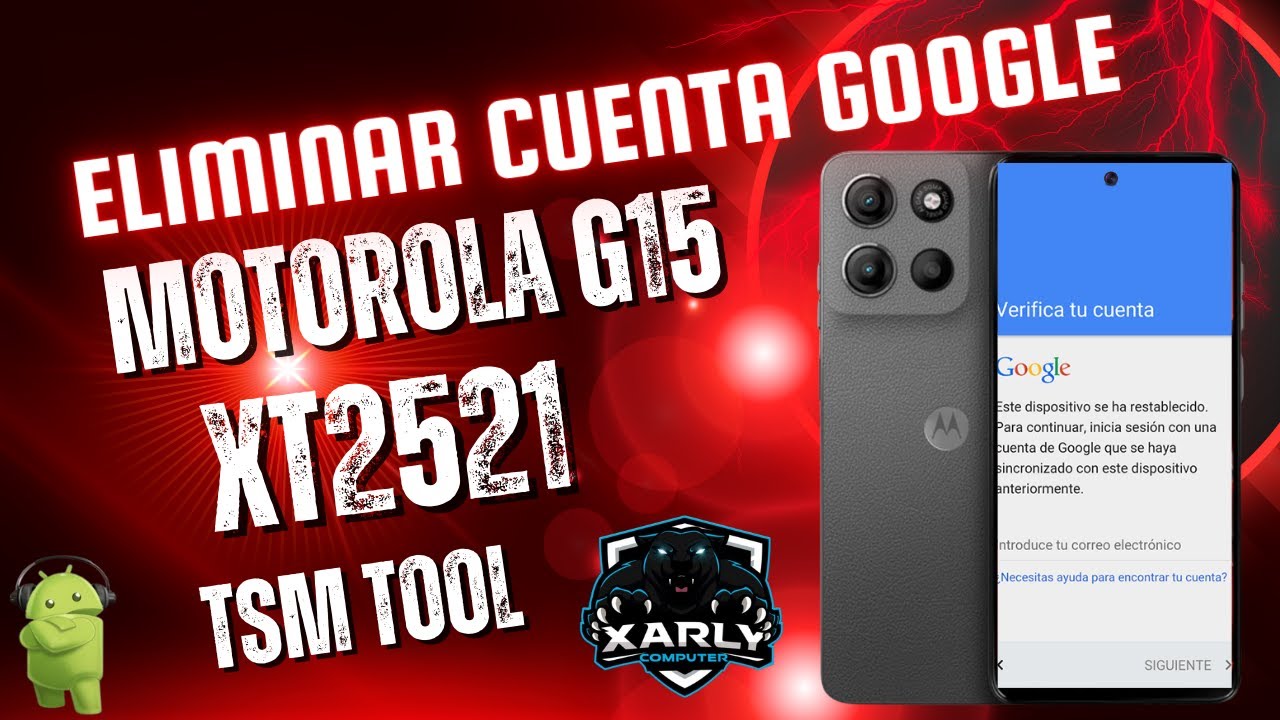 MOTO G15 FRP | C&oacute;mo quitar cuenta Google moto G15 Android 15 by TSM Tool facil | Moto G15 Desbloqueo
