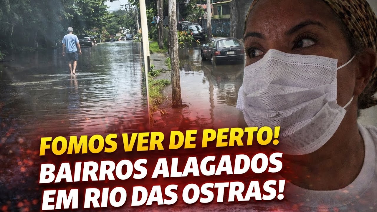 FOMOS EM BAIRROS ALAGADOS DEPOIS DE 1 DIA SEM CHOVER EM RIO DAS OSTRAS 