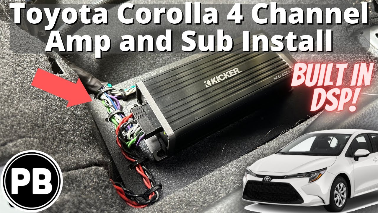 2020 - 2024 + Toyota Corolla 4 Channel Amp Install
