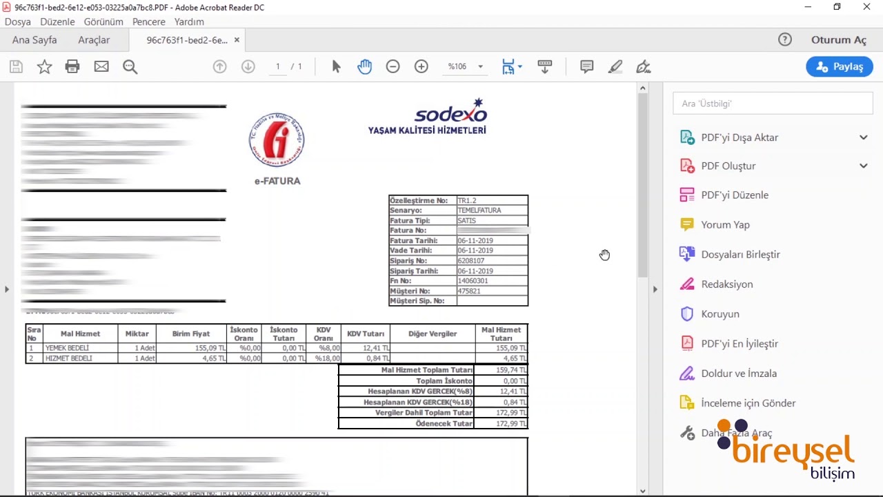 Akınsoft E-Fatura Aktarma
