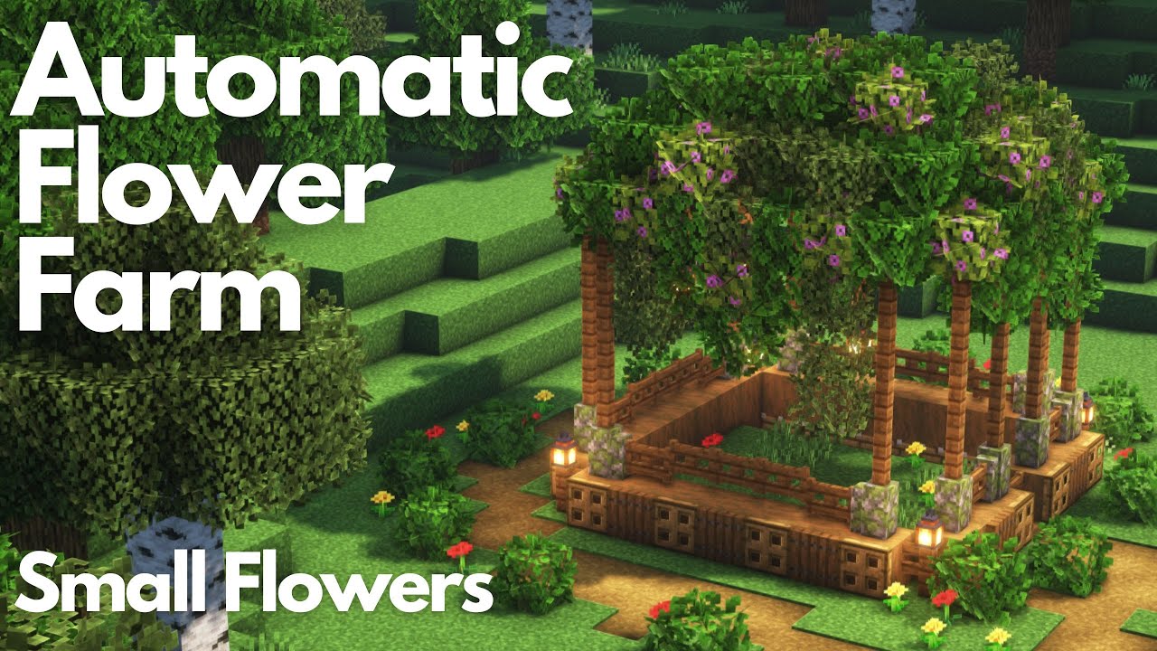 AUTOMATIC FLOWER FARM SMALL FLOWERS | Minecraft Tutorial | Java [1.21+]