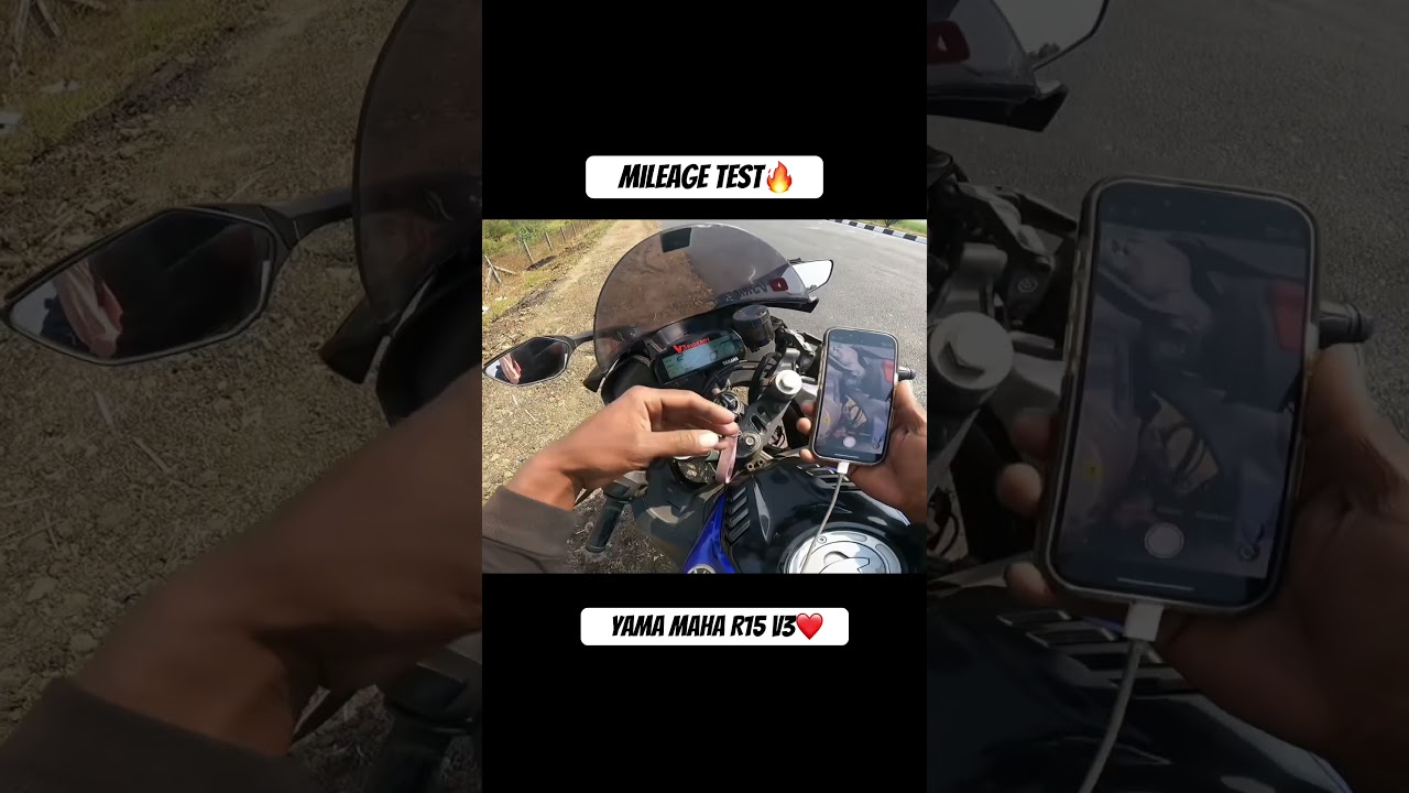 Mileage test, Yamaha R15 v3🔥🔥