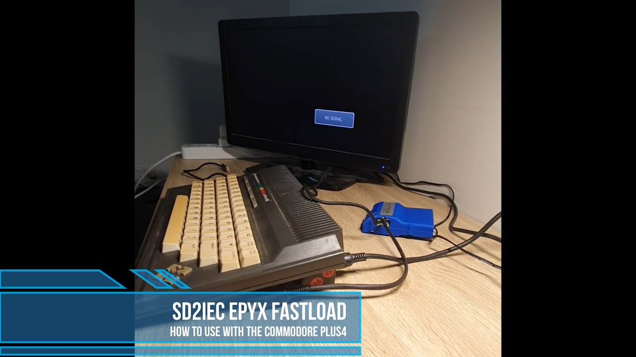 Using the SD2IEC Epyx Fastload Cartridge on a Commodore Plus 4 or C16