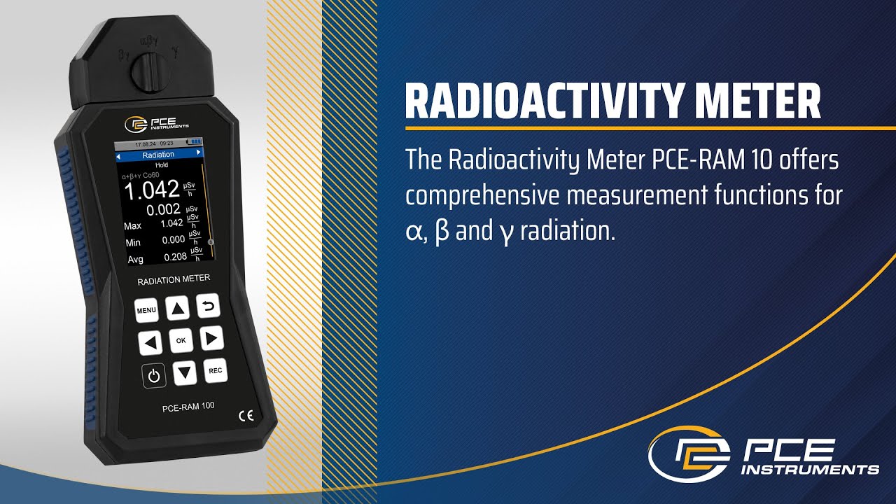 PCE-RAM 100 Radioactivity Meter for &alpha;, &beta;, &gamma; radiation | PCE Instruments