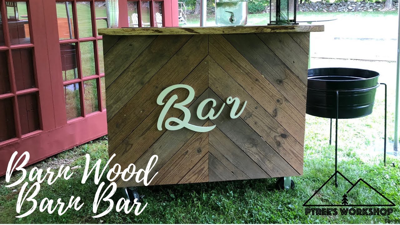 The Ultimate Wedding Barn Wood Barn Bar // DIY
