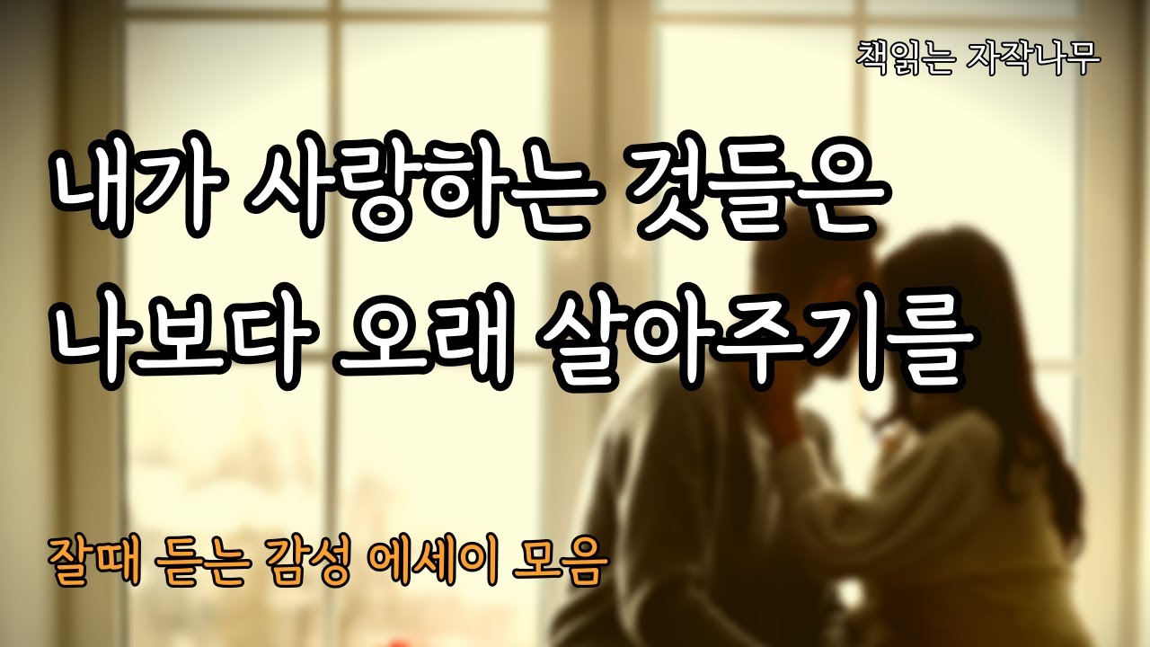 잘때 듣는 추천 감성 에세이 모음 [우리는 약속도 없이 사랑을 하고/가끔 내가 마음에 들었지만, 자주 내가 싫었다]