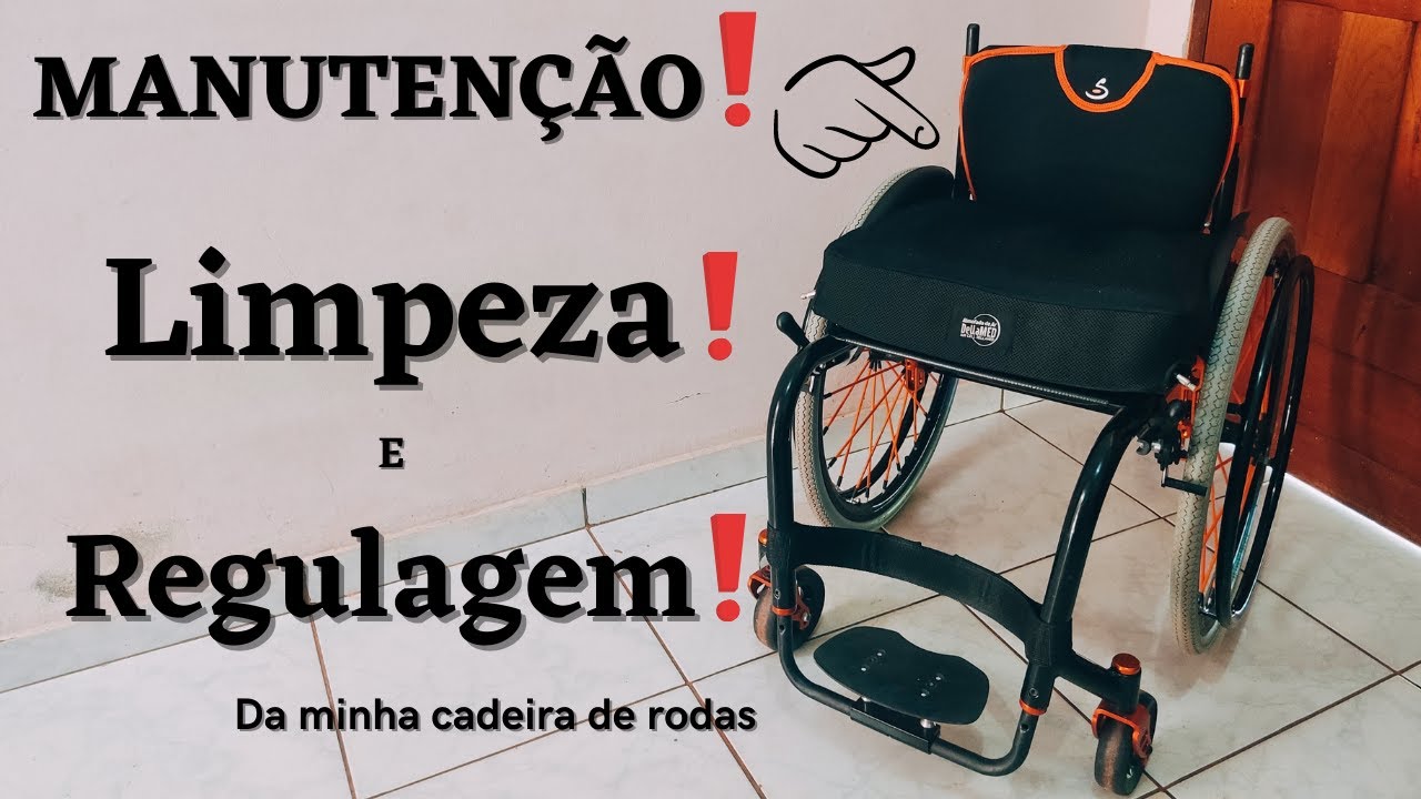 Limpeza manutenção e regulagem da minha cadeira de rodas SMART SIGMA