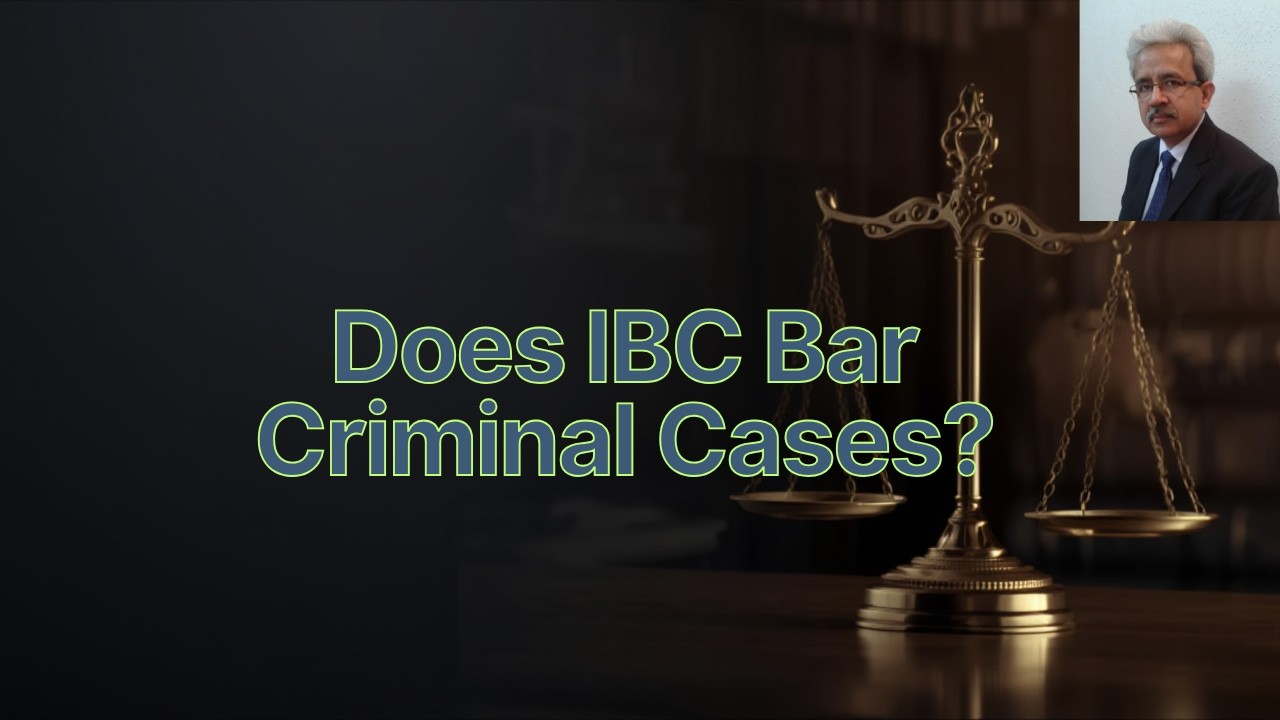 Does IBC Bar Criminal Cases?