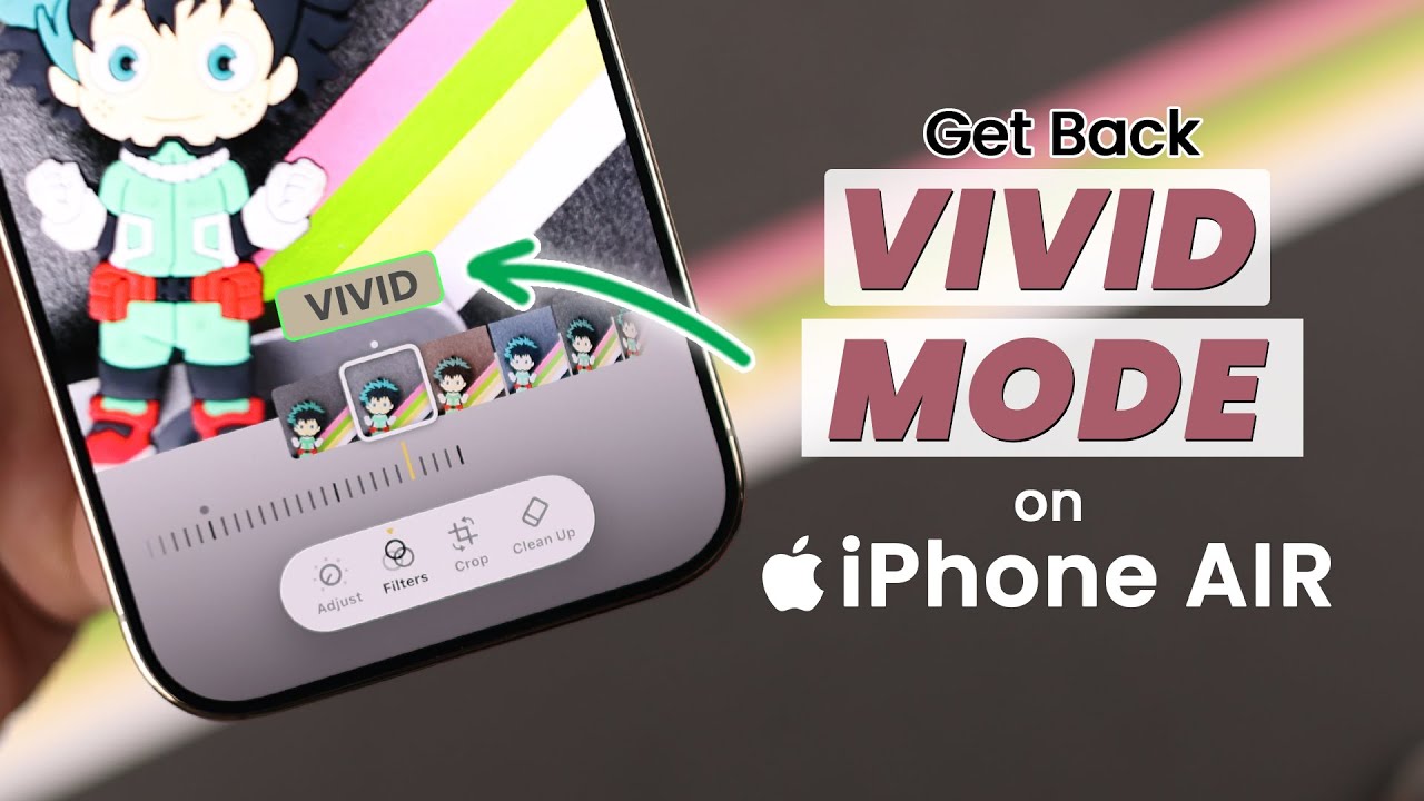 How to Get Vivid Filter Back on iPhone AIR! [Set Vivid Filter as Default]