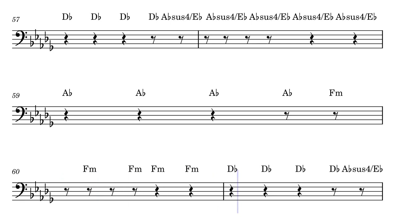 viva la vida bass transcript